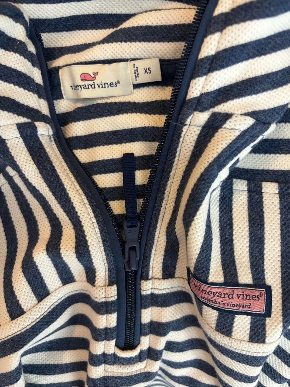 Vineyard Vines Relaxed Fit The Shep Shirt Striped Half-Zip Pullover